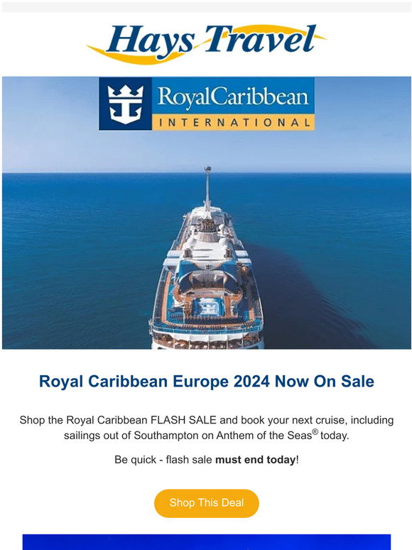 Hays Travel Royal Caribbean Europe 2024 Now On Sale Milled