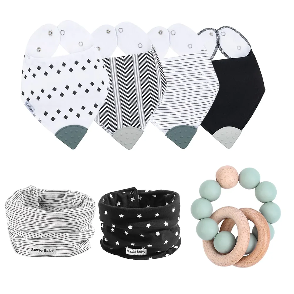 Image of Tiny Teether Gift Bundle: Stripes and Solids