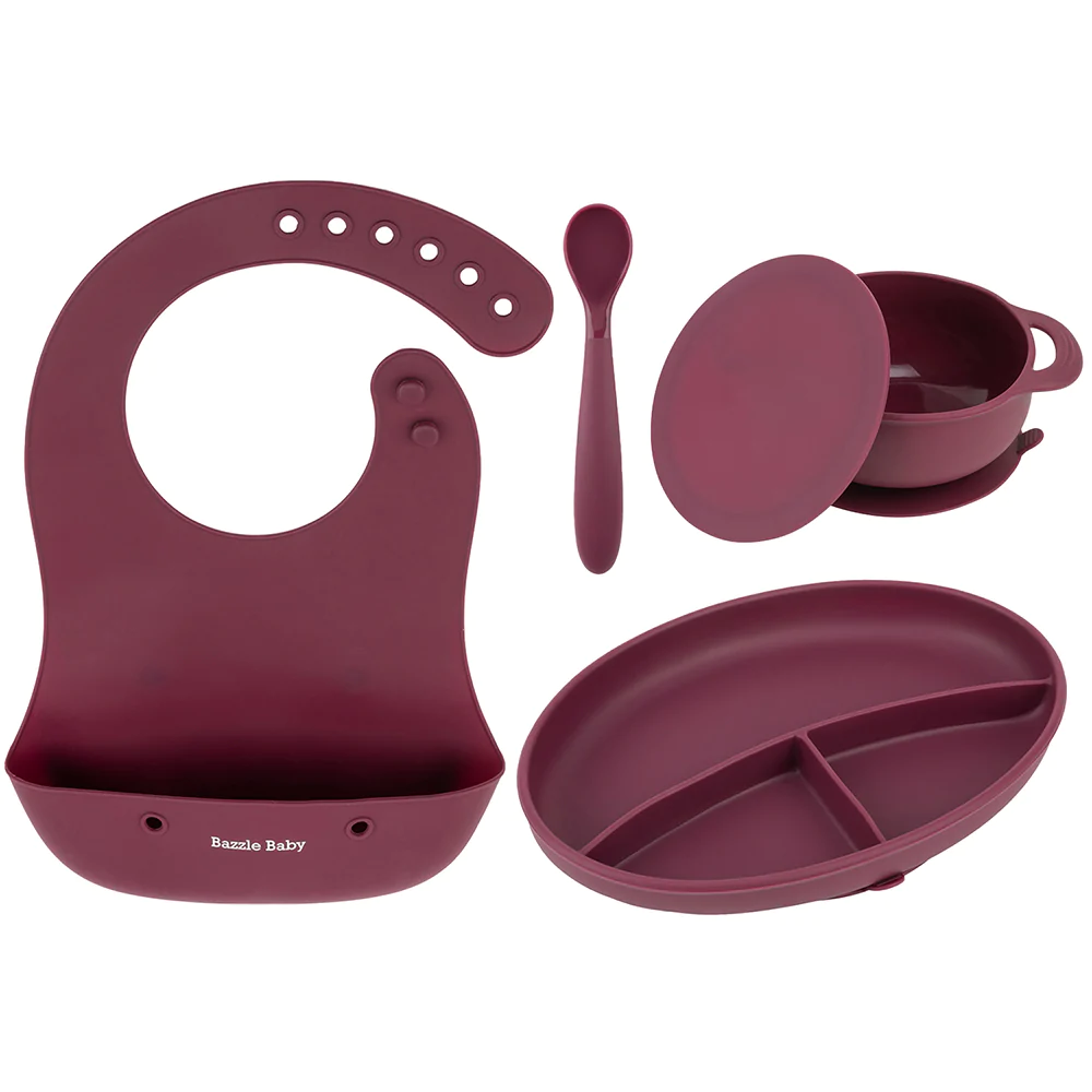 Image of Foodie Feeding Set: Cranberry
