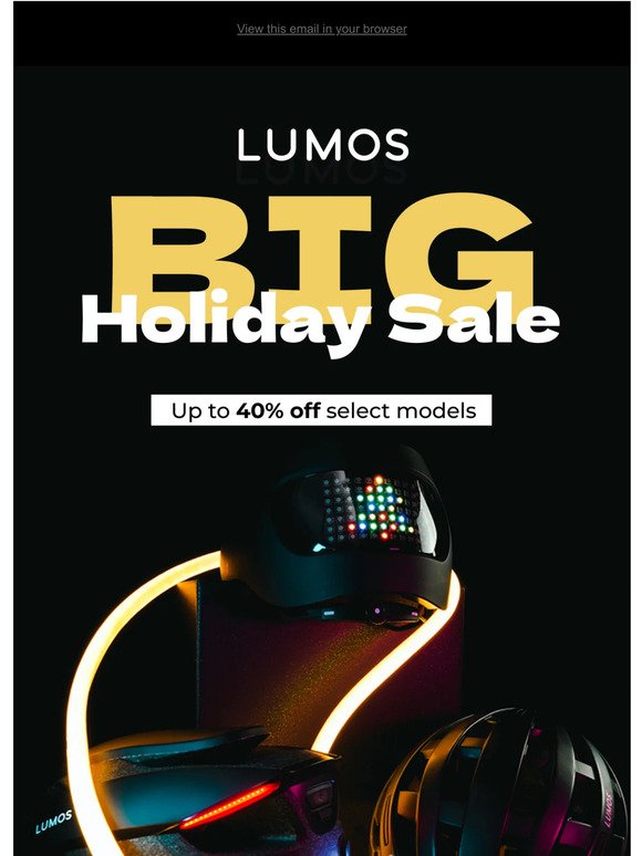 Our Holiday Sale is here! Get 40% off select helmets