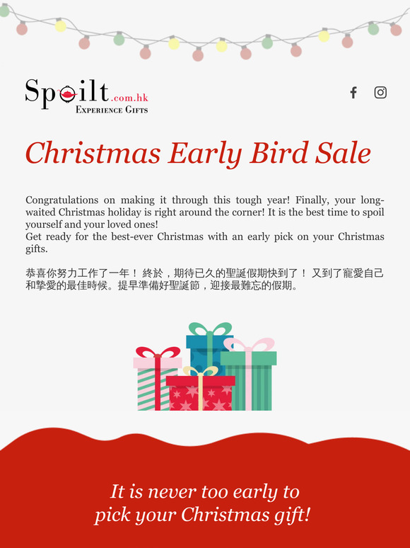 Christmas Early Bird Sale! 🌲