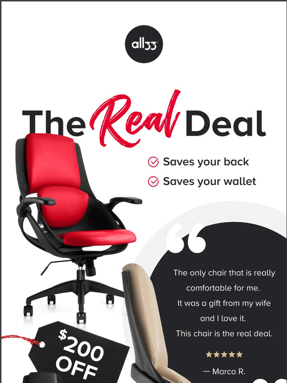 All33 Axion office chair review