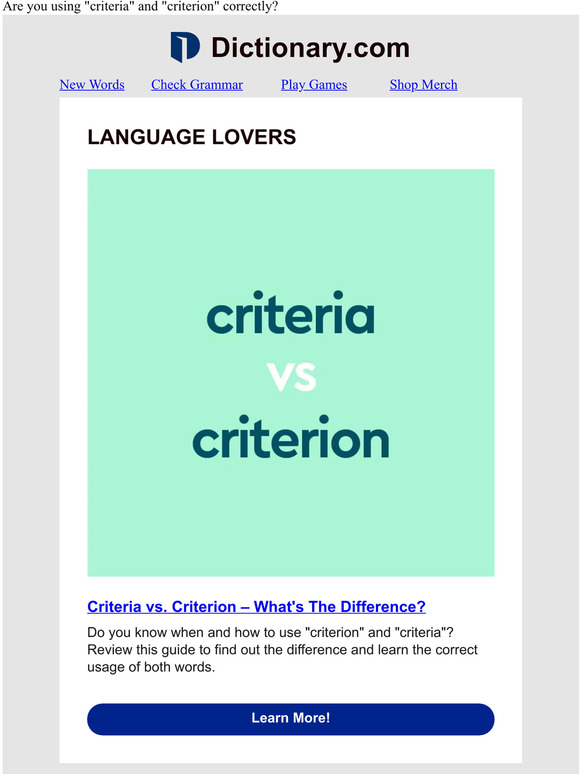 dictionary-criteria-vs-criterion-which-is-singular-milled