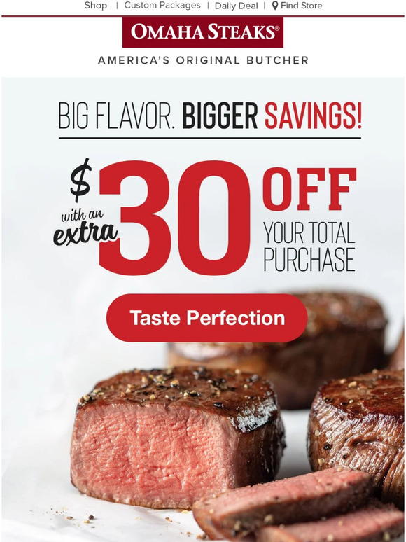 Omaha Steaks Take 30 OFF today and try Omaha Steaks. Milled
