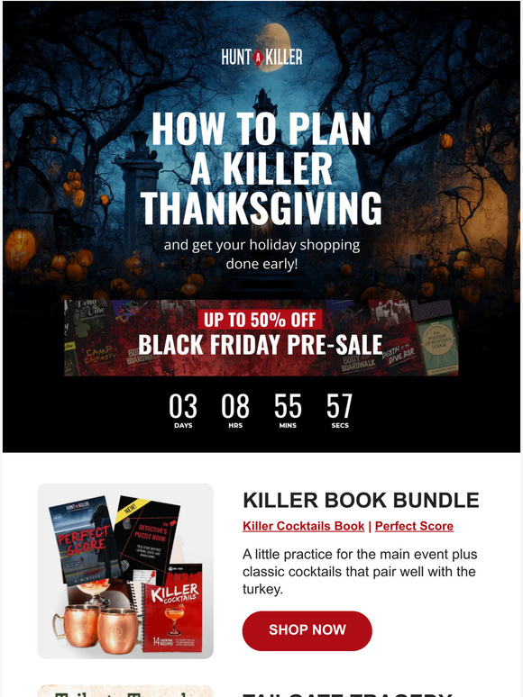 Hunt A Killer Plan a spooky Thanksgiving with Hunt A Killer 🕵️ Milled