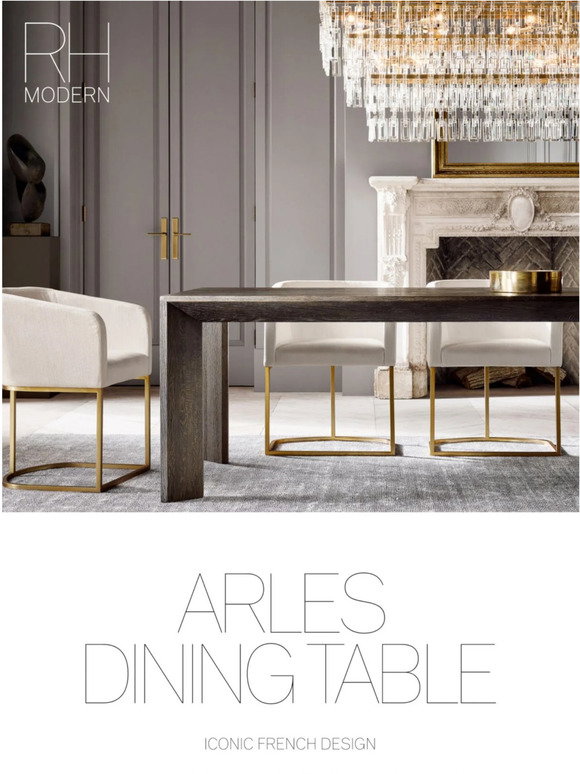 Restoration Hardware: The Arles Dining Table. Iconic French Design ...
