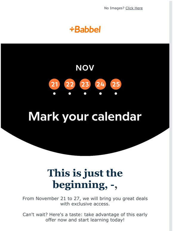 Psst... —, something special for you: 40% off a year of learning 🎁
