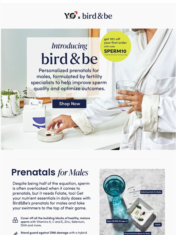 Improve Sperm Health with Bird&Be