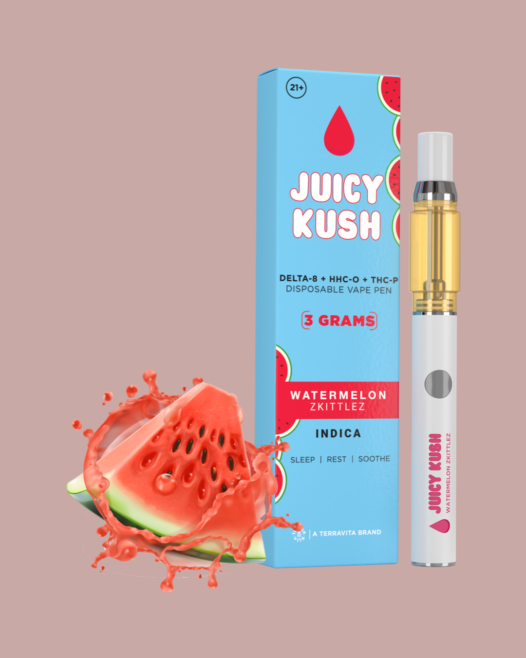 TerraVita CBD: NEW💥 Watermelon Zkittlez 3G THC-P Vape🍉