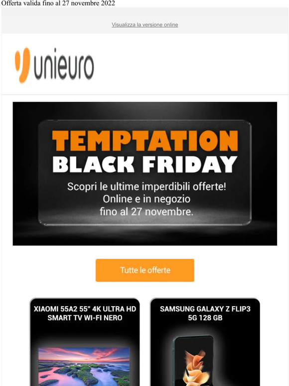 🐍TEMPTATION BLACK FRIDAY: scopri le ultime imperdibili offerte! Online e in negozio