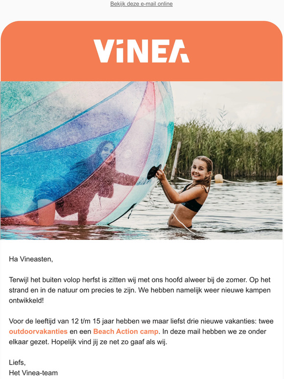 Nieuwe vakanties voor 12-15 jaar!