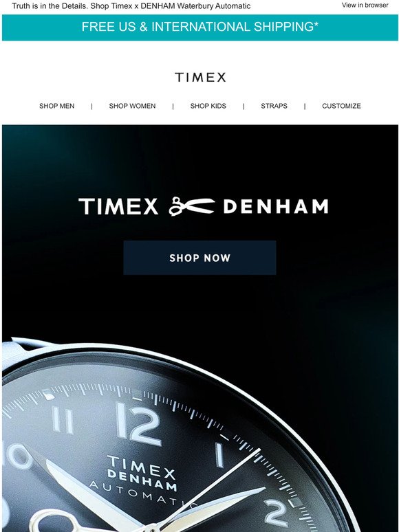 Timex: Introducing our first collaboration with DENHAM | Milled