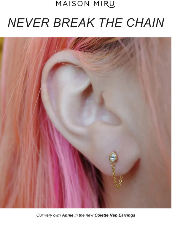 Maison Miru Open for NEW Nap Earrings Milled