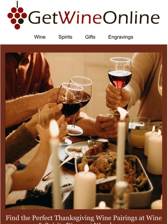 Find the Perfect Wine to Pair with your Thanksgiving Dinner
