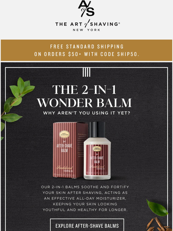 The Art of Shaving Explore the Wonder of After Shave Balms Milled