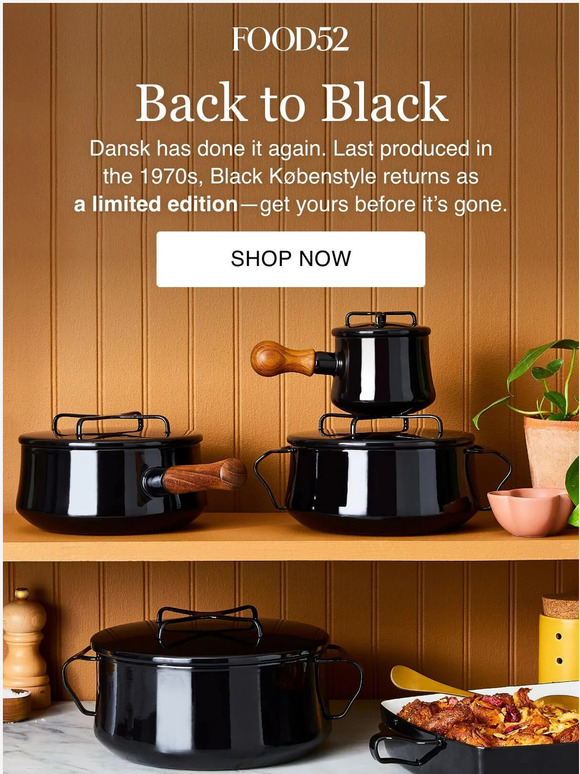 Food52 Iconic Dansk cookware, reissued in a rare color ⚫ Milled