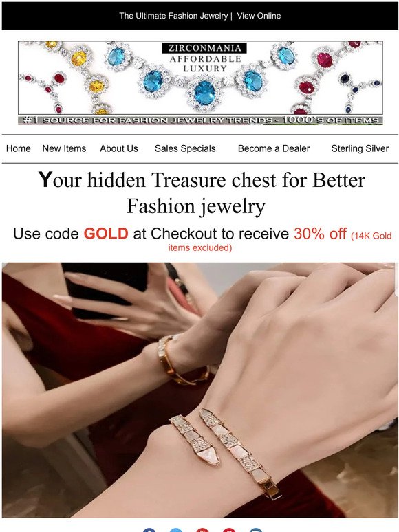 Our best Fashion Jewelry at 30% OFF!