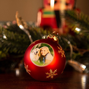 Glas Weihnachtskugel