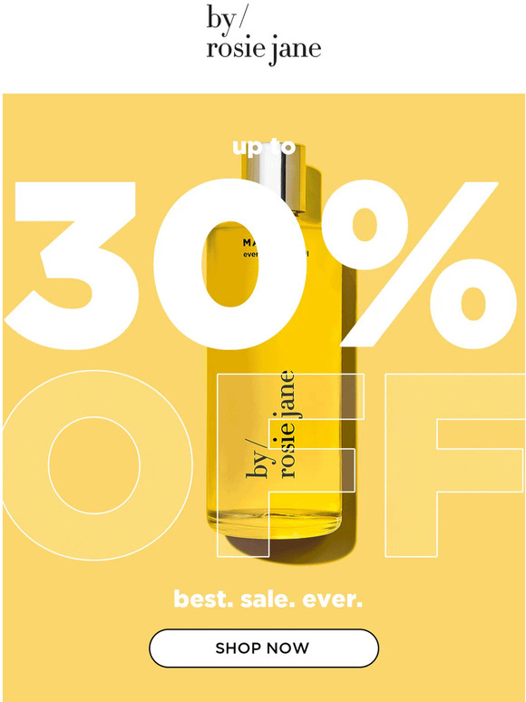 30% Off Starts... NOW 🙌