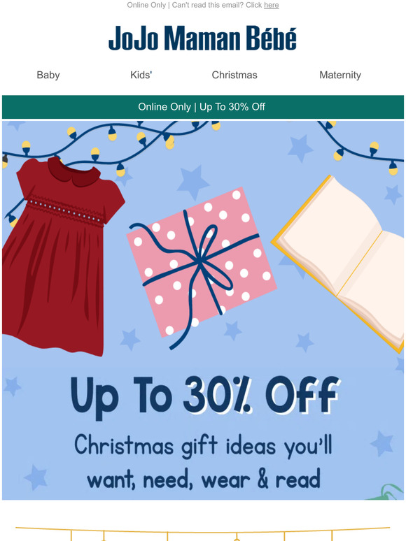 Up to 30% off Christmas gift ideas 🎁