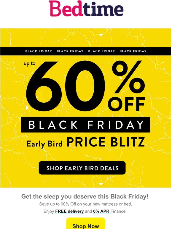 Up to 60% Off Black Friday Price Blitz ⚡