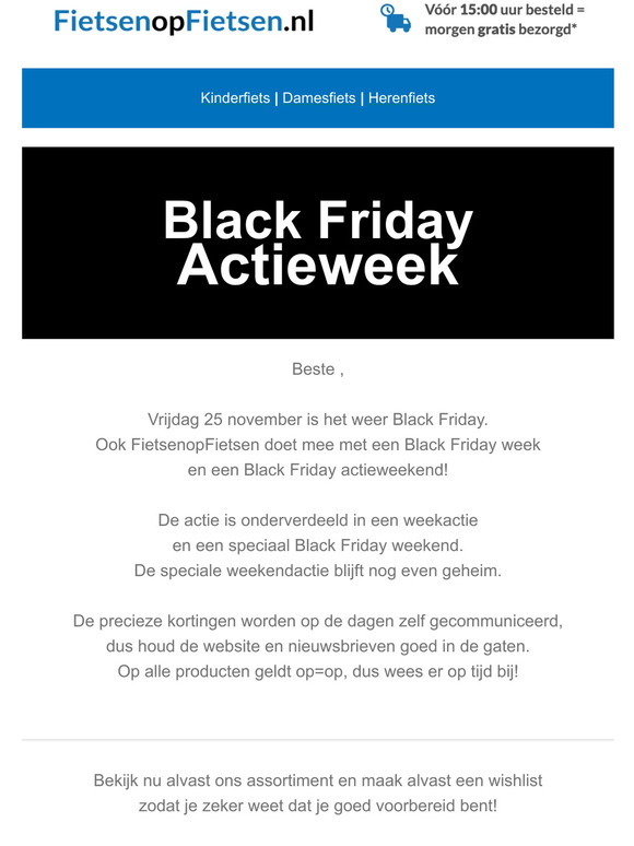⬛ Special Black Friday deals bij FietsenopFietsen! ⬛