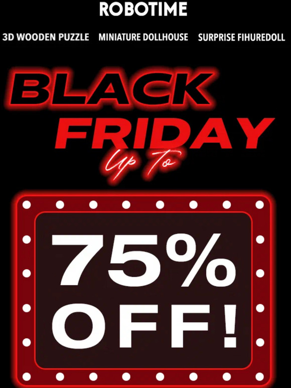 【ROBOTIME】All Puzzles and Dollhouses UP TO 75% OFF!!