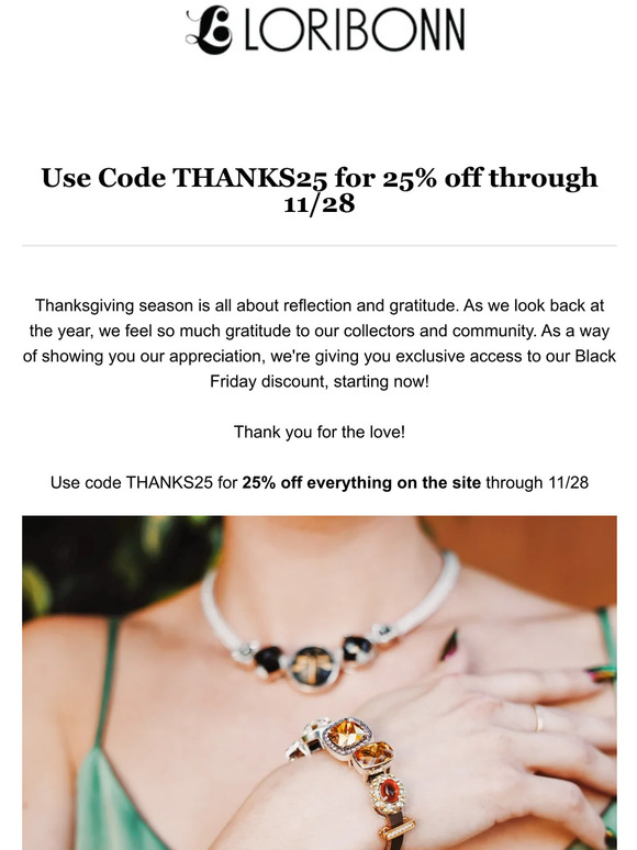 A Thanksgiving Discount Just for You!
