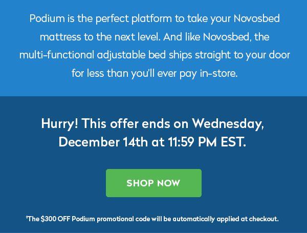 Podium is the perfect platform to take your mattress to the next level. 