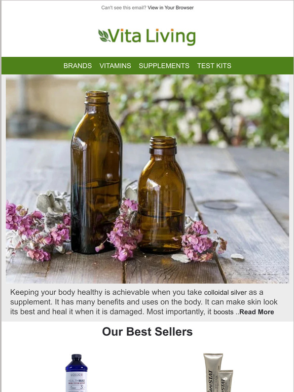 Vita Living Benefits Of Colloidal Silver Milled