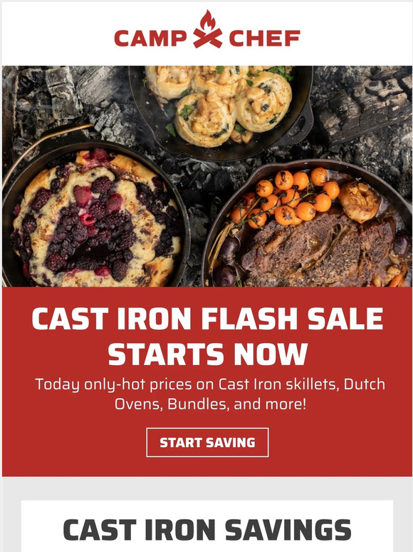 Cast Iron Flash Sale Starts Now!