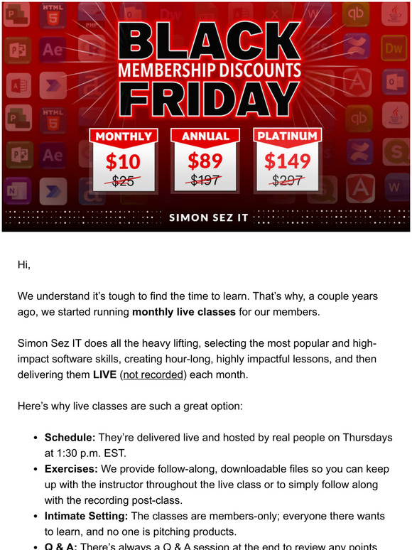 What are the Live Classes all about?