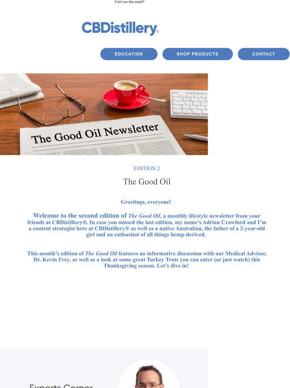 The CBDistillery: The Good Oil, Edition 2 | Milled