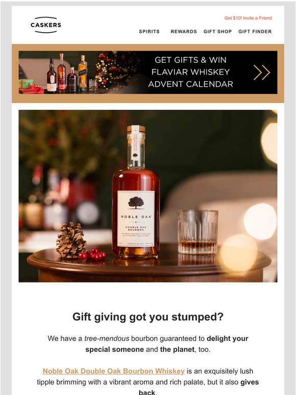 Caskers Gift a delicious bourbon 🥃 Noble Oak Milled