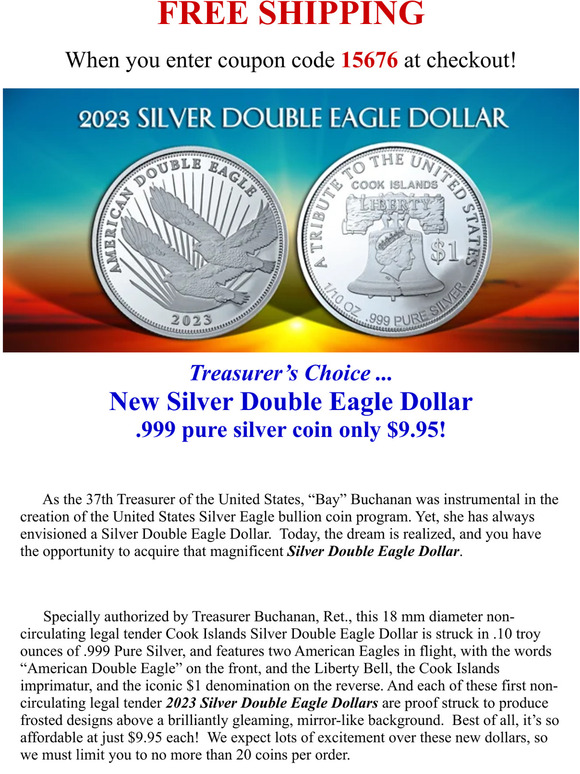 National Collector's Mint Free Shipping! ★ NEW RELEASE 2023 Silver