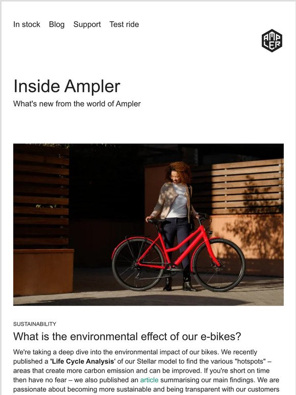 INSIDE AMPLER: All the latest news from the world of Ampler.