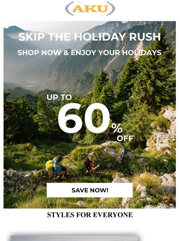 Skip the Holiday Rush, Save Up to 60%  🎉