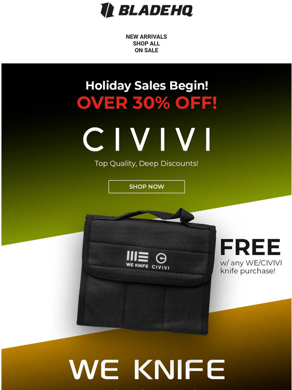 Blade HQ Source CIVIVI & WE Knife Sale + Giveaway! Milled