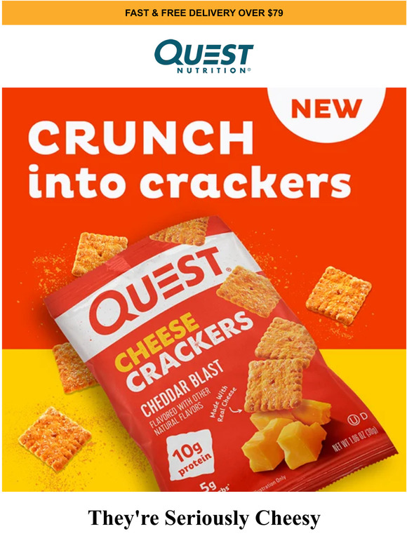 Quest Nutrition NEW! Quest Cheese Crackers Milled