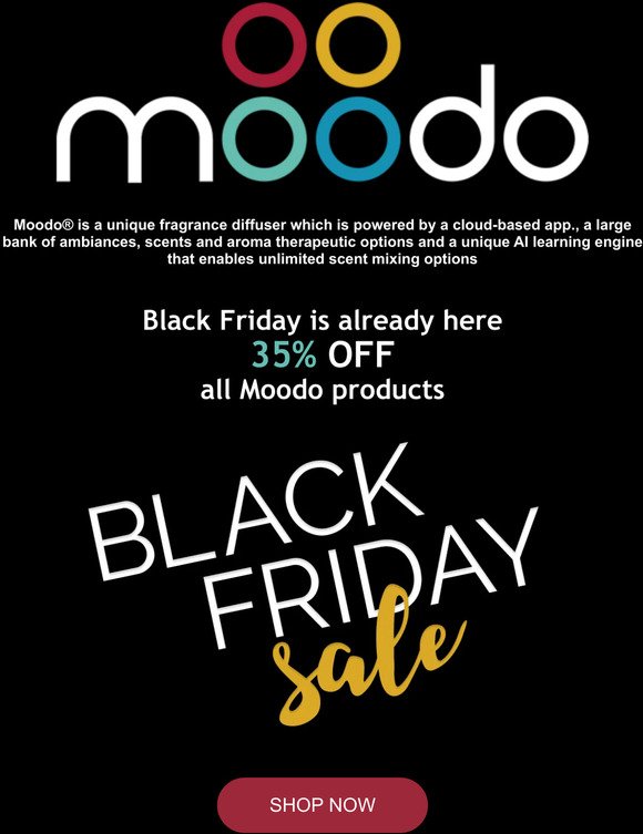 🖤 35% OFF all Moodo products