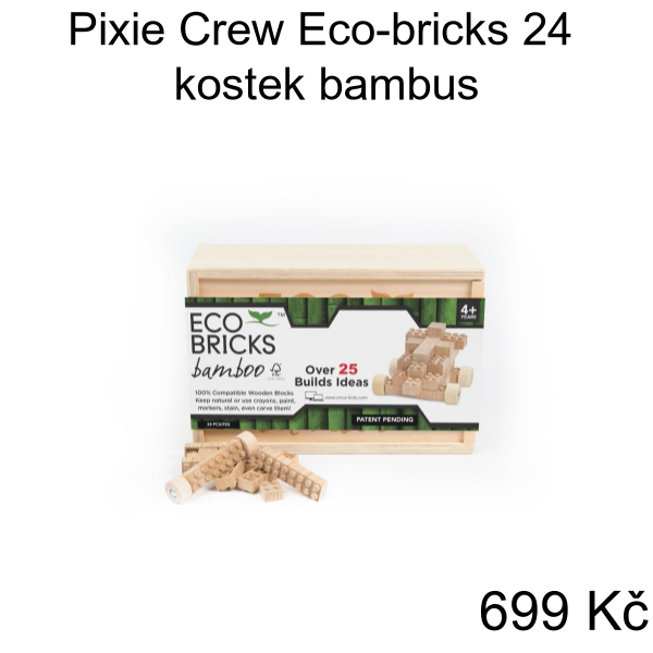 Pixie Crew Eco-bricks 24 kostek bambus - 699 Kč