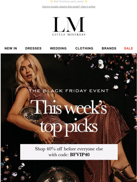 Shop 40% off before everyone else