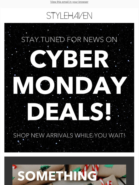 Pssst.... 🎁Cyber Monday is coming