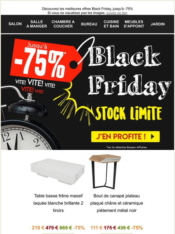 🖤BLACK FRIDAY 🛒 Jusqu'à -75% de remise 🛍️
