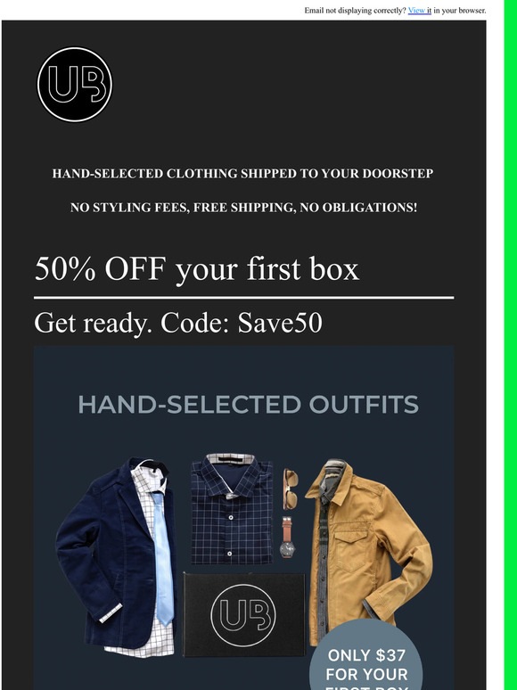 Let Our Stylists Upgrade Your Wardrobe for 50% OFF