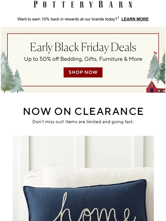 Pottery Barn Clearance alert! (Plus, Early Black Friday Deals are on