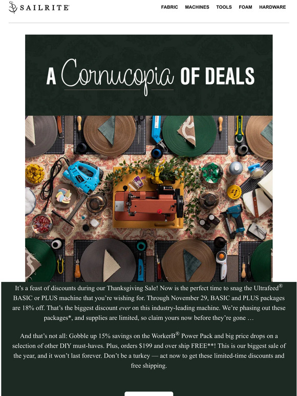 Sailrite The Sale You've Been Waiting for Is Finally Here! Milled