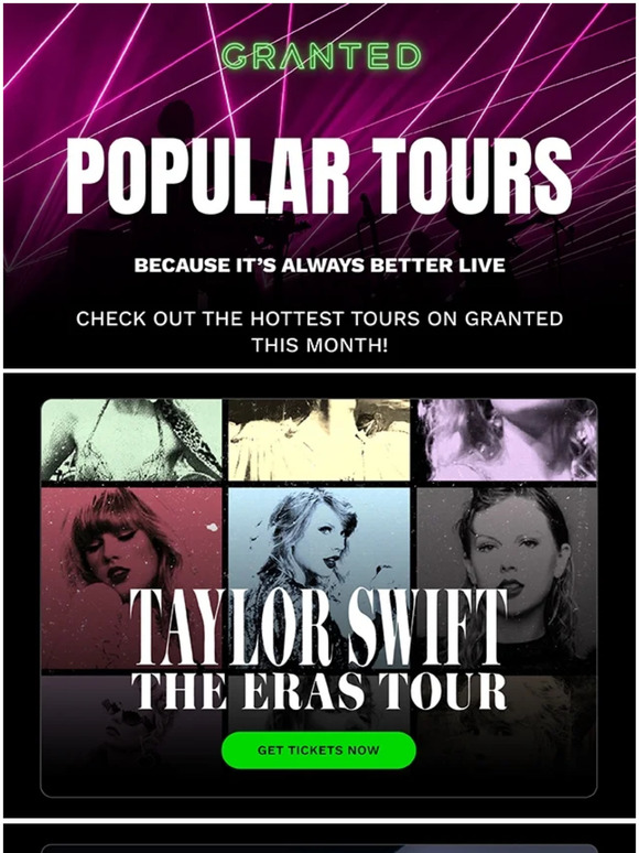 We Have Your Tickets: Taylor Swift, Blink 182, and More! 😎