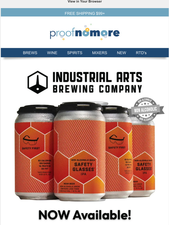 ProofNoMore Online Exclusive "Industrial Arts NA IPA" Must try! Milled