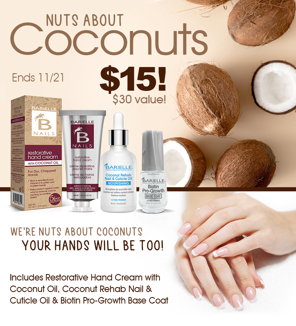 Fisk Industries Inc NUTS ABOUT COCONUTS Treat your hands, nails and